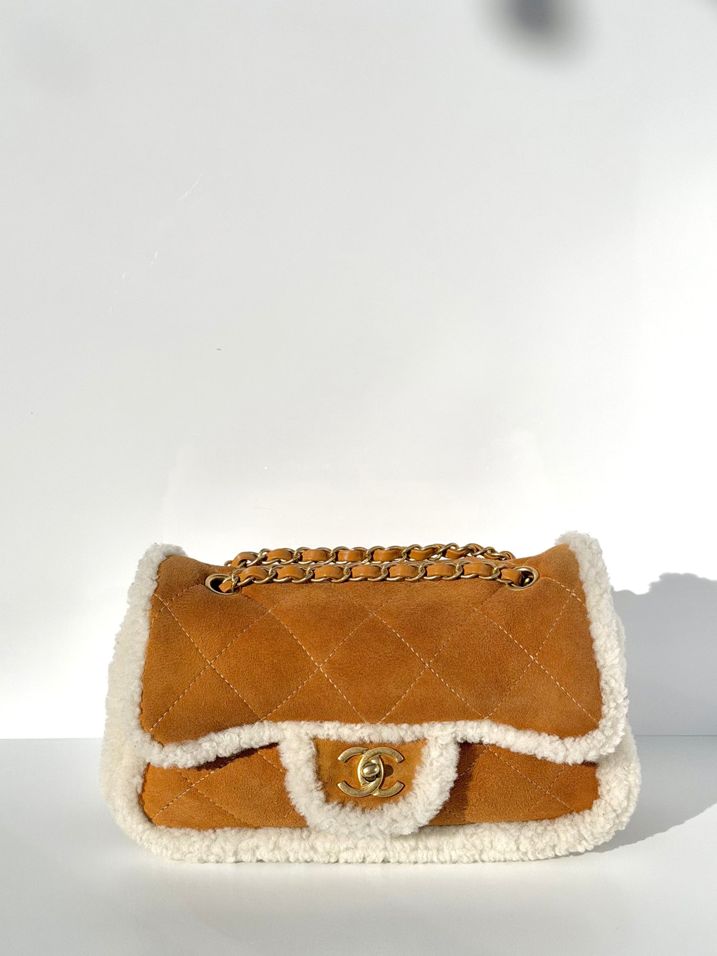 Chanel Medium Shearling Coco Neige Flap