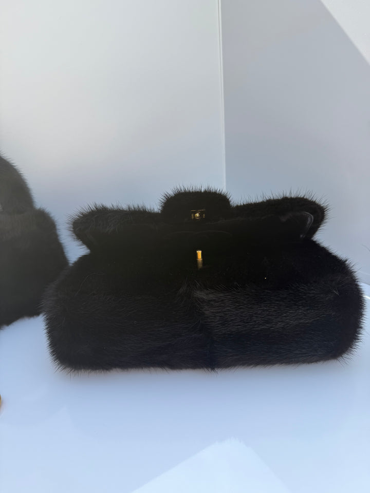 Chanel Vintage RARE Mink Kelly Parent & Child Set