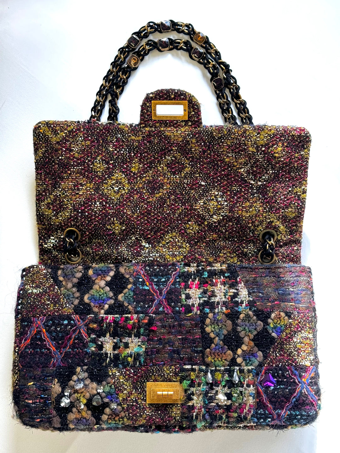 Chanel Maxi Tweed Paris/Byzance Limited Edition Reissue Flap Bag