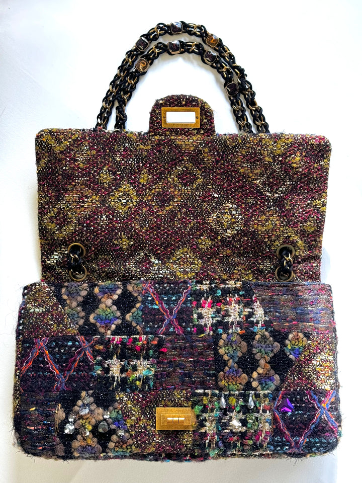 Chanel Maxi Tweed Paris/Byzance Limited Edition Reissue Flap Bag