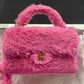 Chanel RARE 1994 Faux Fur Kelly Parent & Child Set