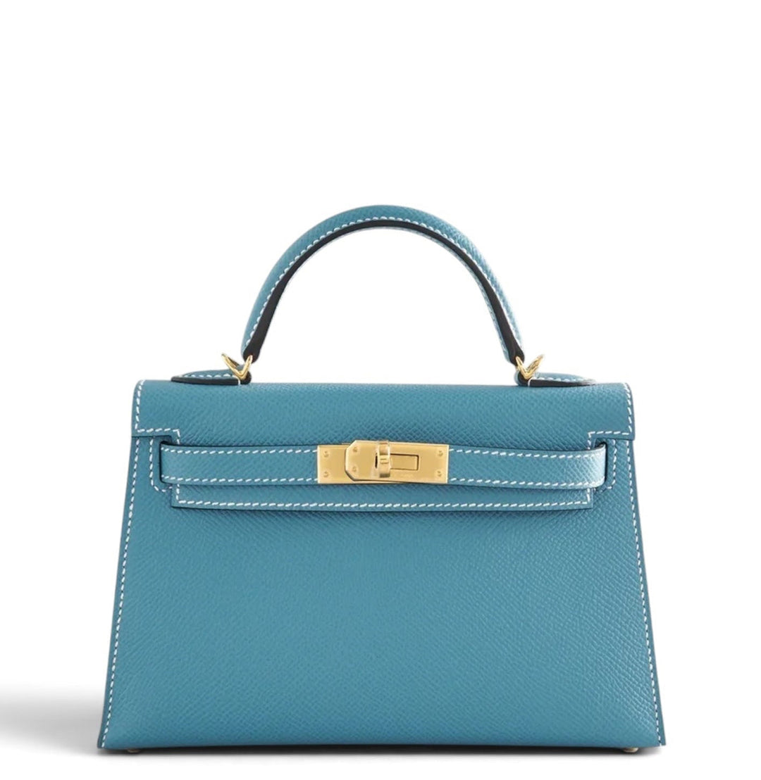 Hermès Mini Kelly Sellier 20 New Blue Jean Epsom Gold Hardware 2026