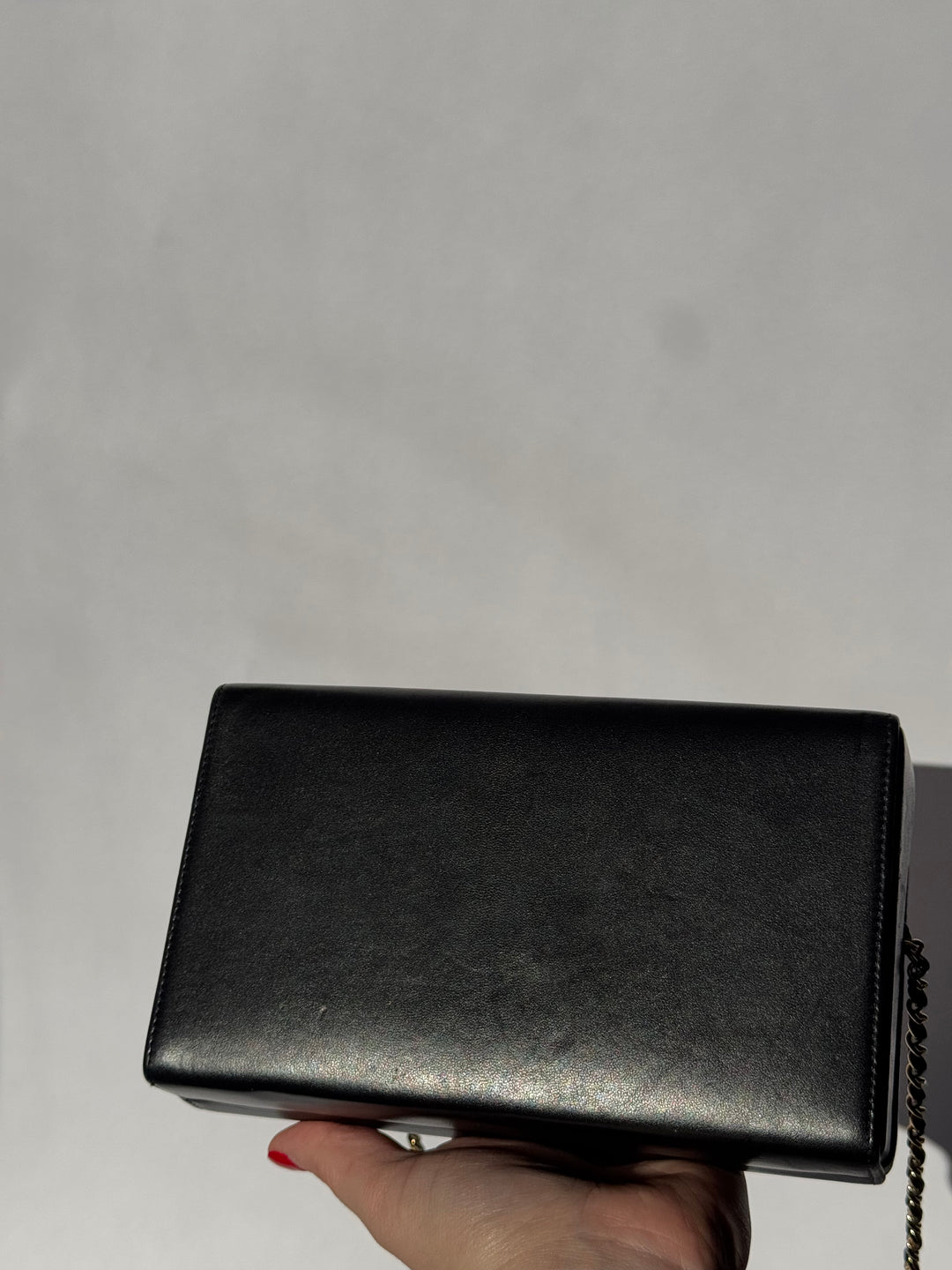 Chanel 19A Egypt Gold Lambskin Minaudiere Crossbody Black Gold 2019