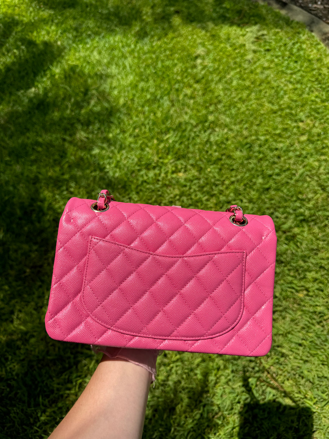 Chanel 20S Small Pink Caviar Double Flap