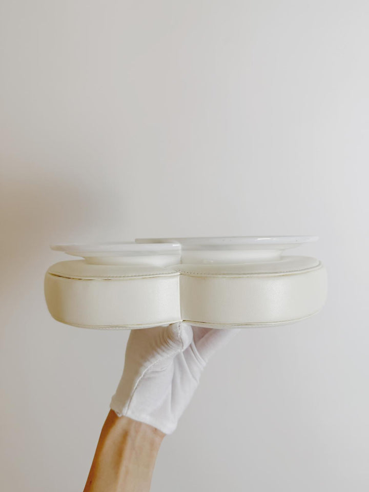 Chanel White Plexiglass Brasserie Gabrielle Plate Minaudière