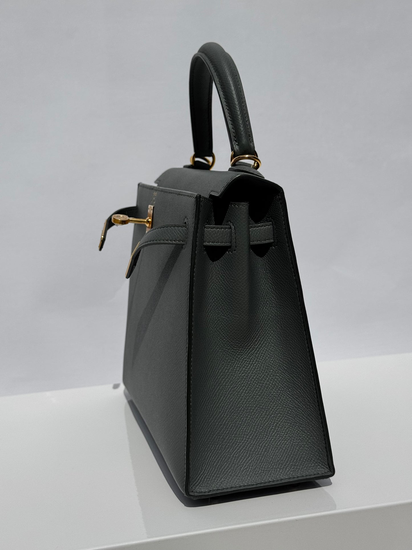 Hermes Vert Amande Epsom Kelly 25 Sellier