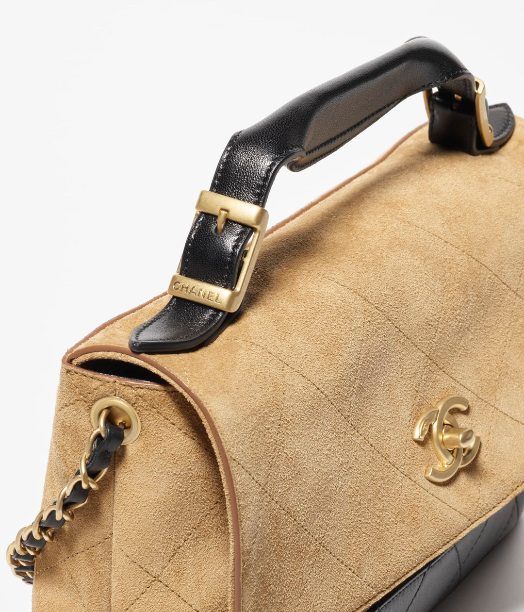 Chanel 2025 Coco Base Suede Handle Flap Bag