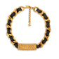 Chanel 1995 Barbie Crystal Nameplate Choker