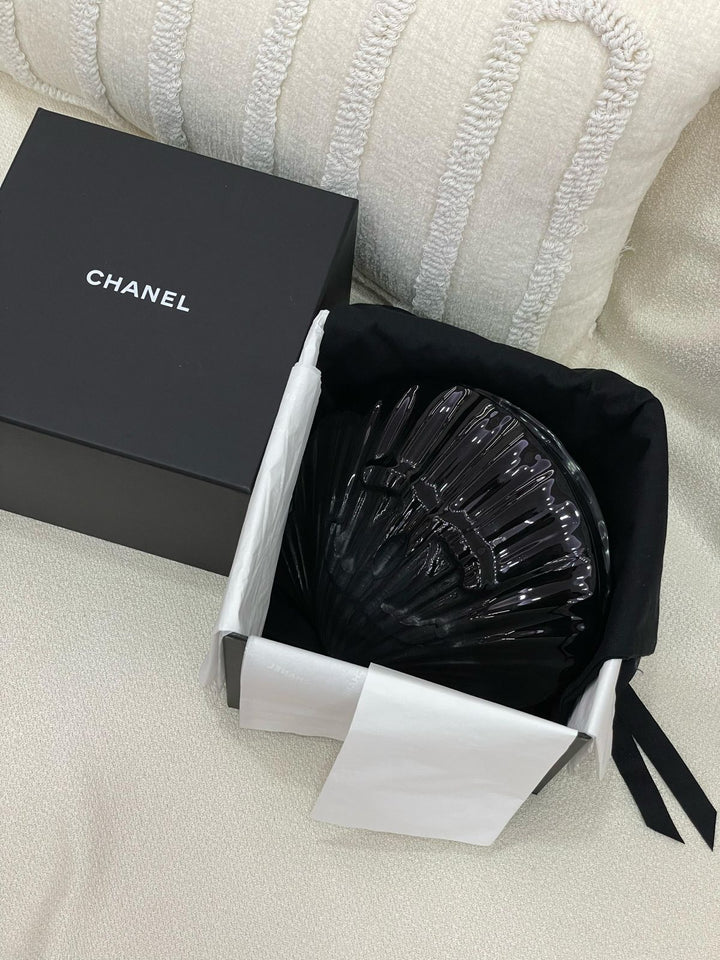 Chanel 19S Black Runway Shell Minaudiere