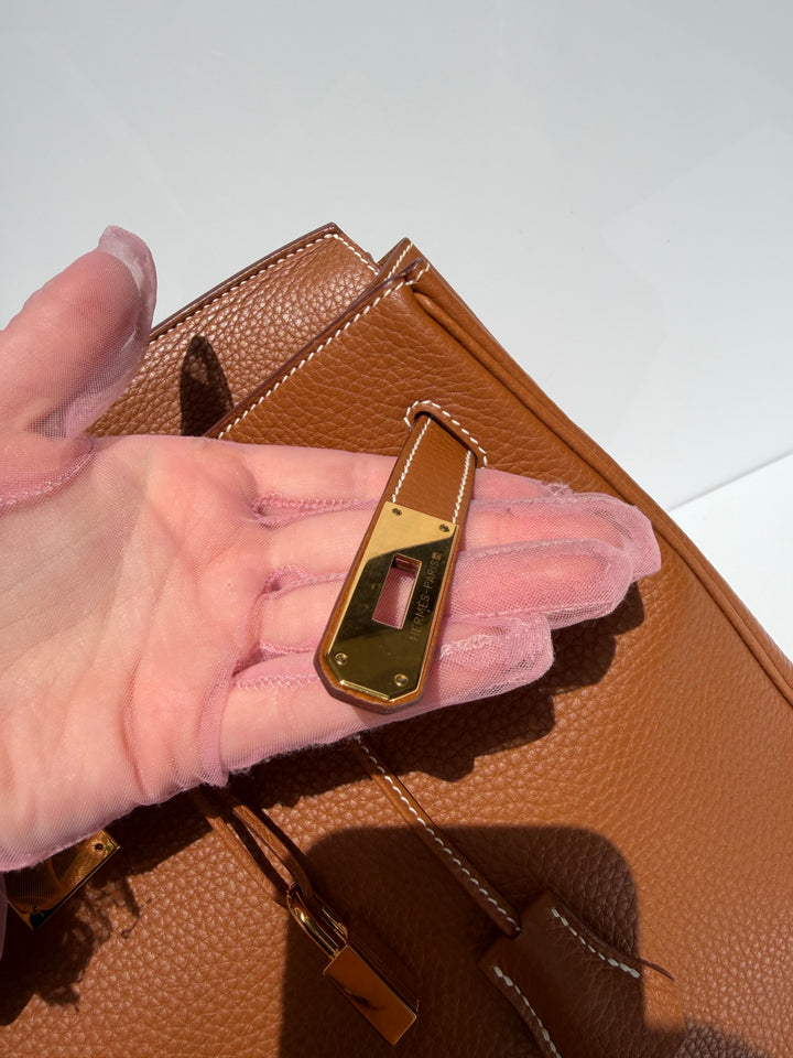 Hermès Birkin 35 Gold Gold Hardware 2015