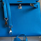 Hermes Bleu Frida Chèvre Kelly 25 Sellier
