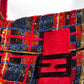 Fendi 1997 Vintage Beaded Ponyhair Baguette