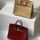 Hermes Matte Crocodile Poussiere Birkin 25 PHW