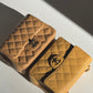 Chanel Dark Beige Vintage Mini Caviar Square Flap Bag