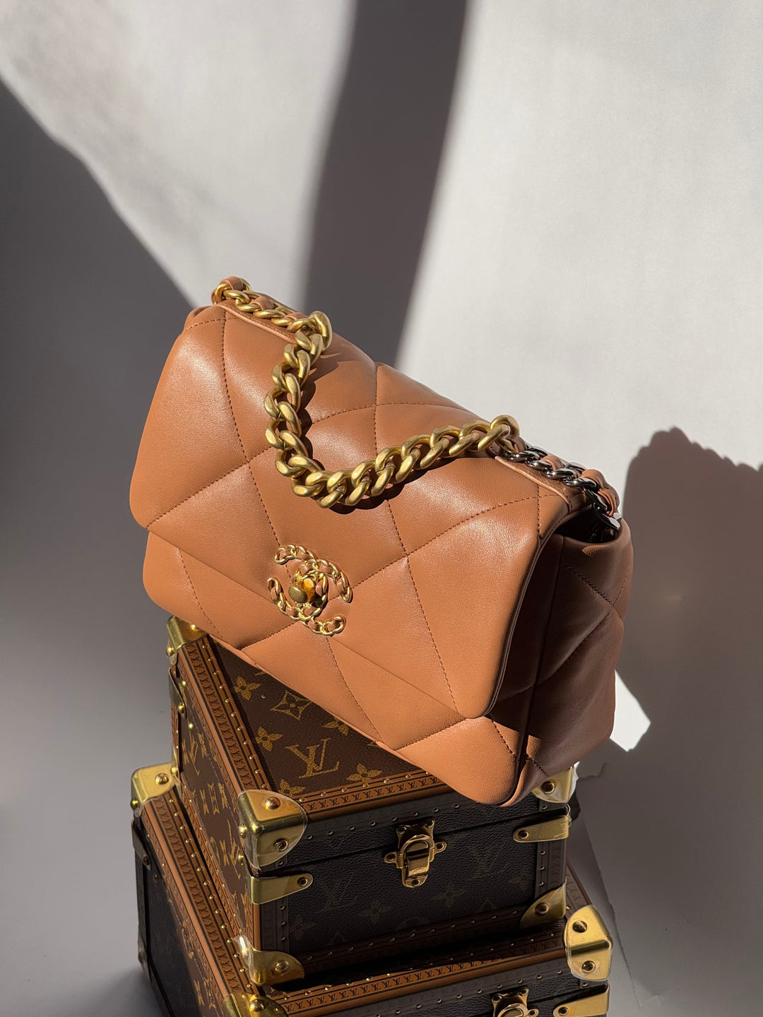 Chanel 21P Small Caramel 19 Flap Bag