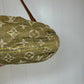 Louis Vuitton Green Monogram Denim Mini Pleaty + Coin Pouch