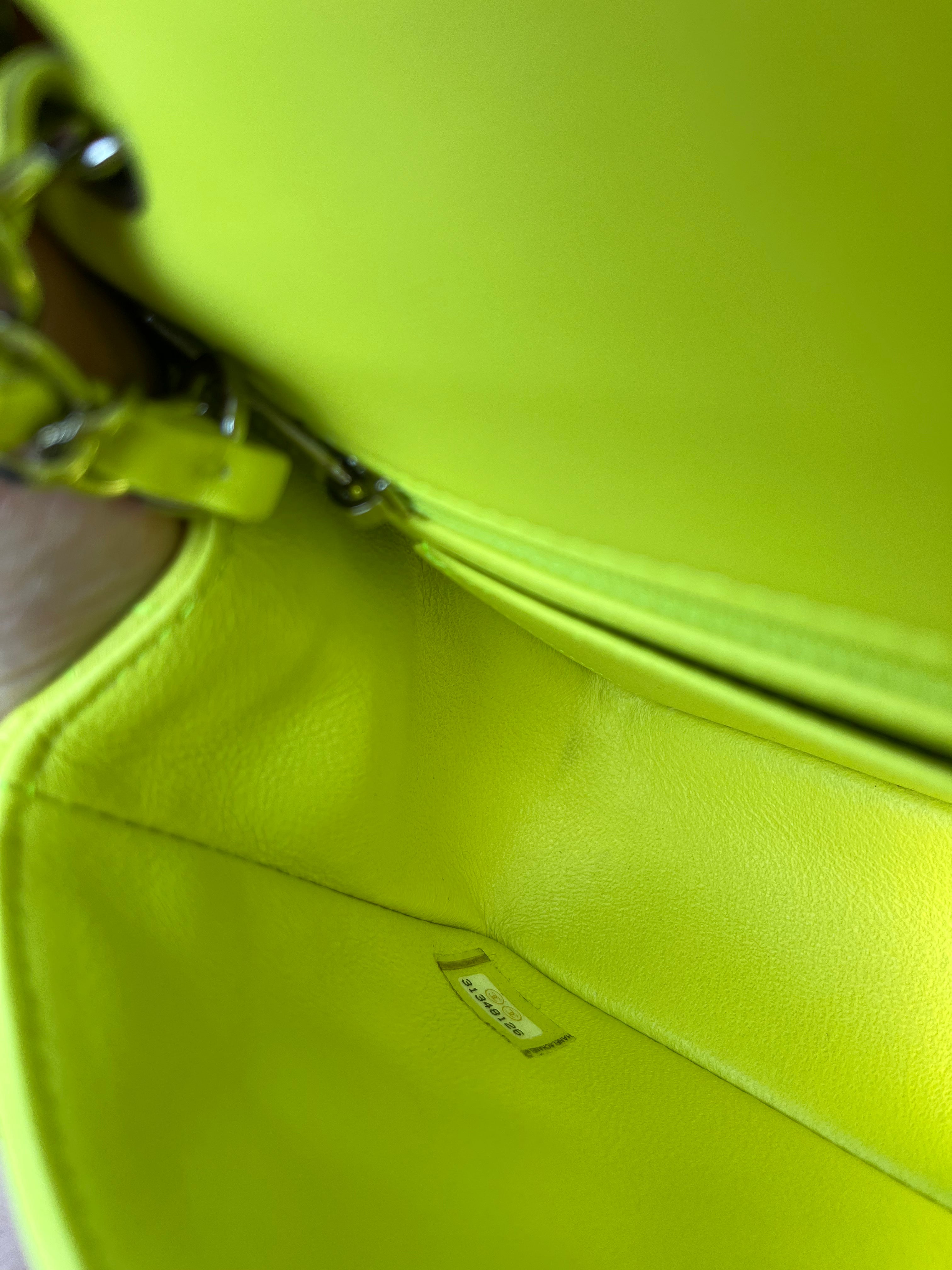 Chanel 21S Yellow Neon Mini Flap – Its A Luv Story