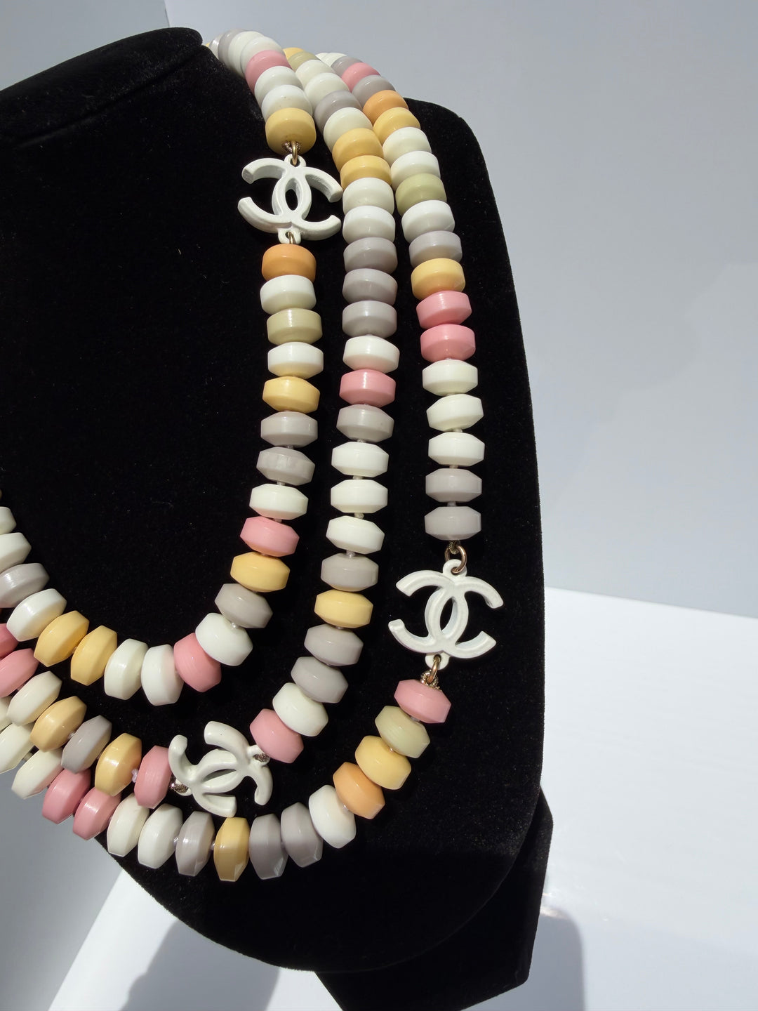 Chanel CC Resin Candy Supermarket Sweetie Triple Strand Necklace Multicolor 2014