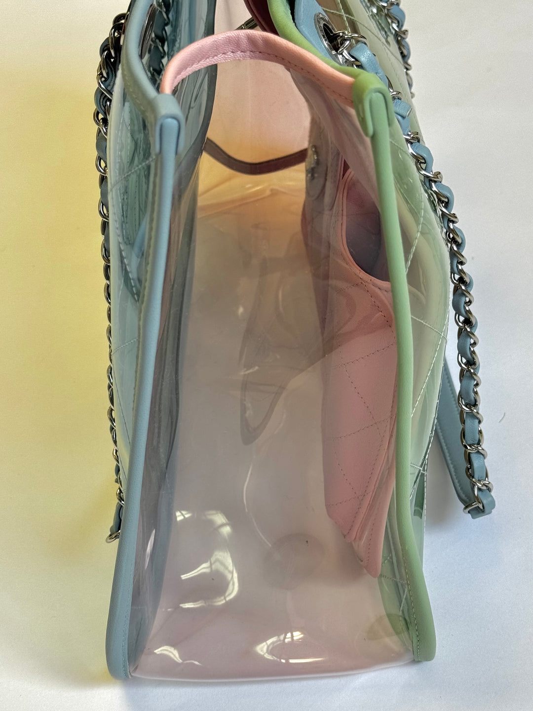 Chanel Coco Splash Lambskin PVC Shopping Tote
