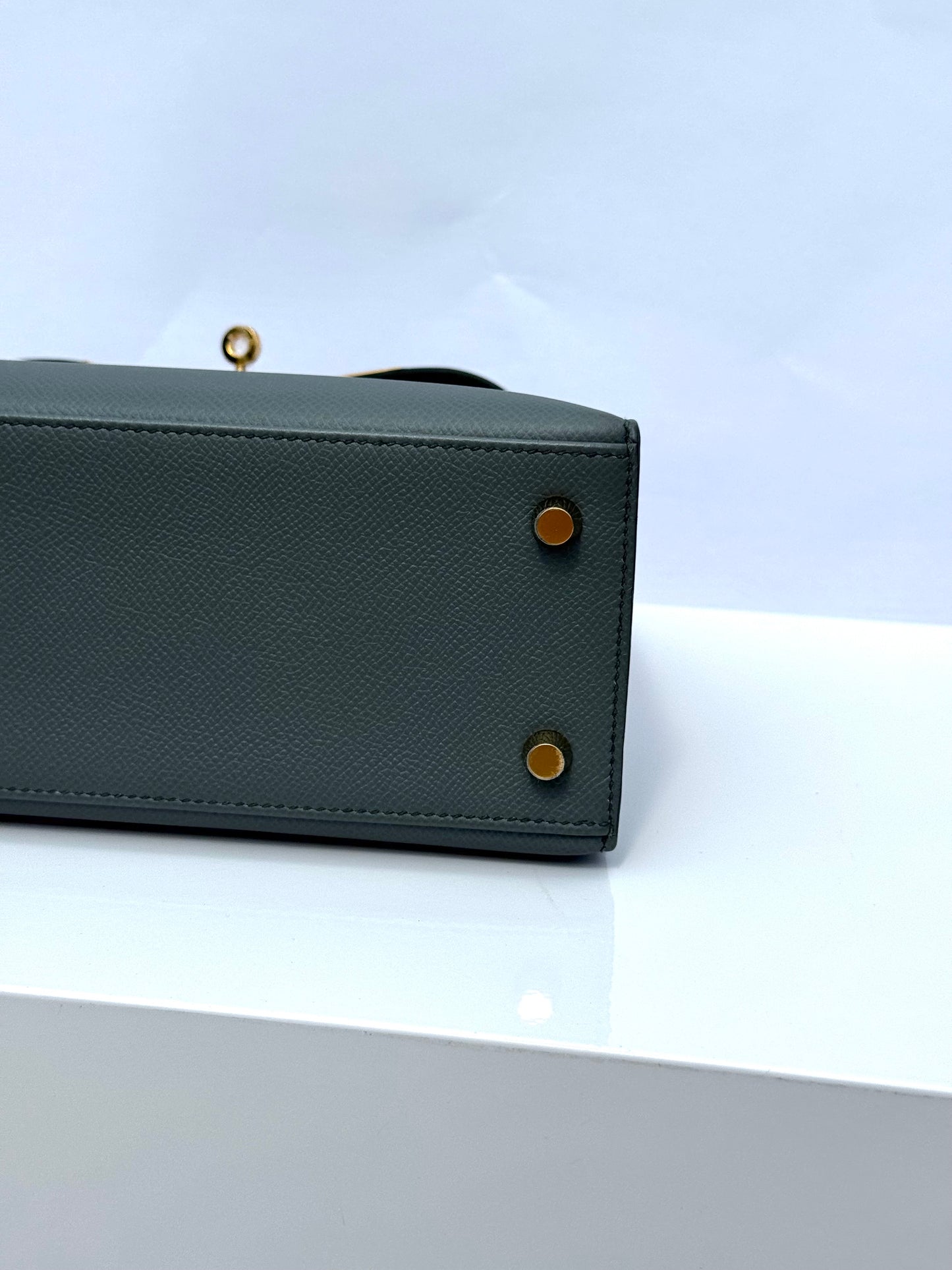 Hermes Vert Amande Epsom Kelly 25 Sellier