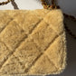 Chanel 24K Brown Shearling Medium Flap Bag