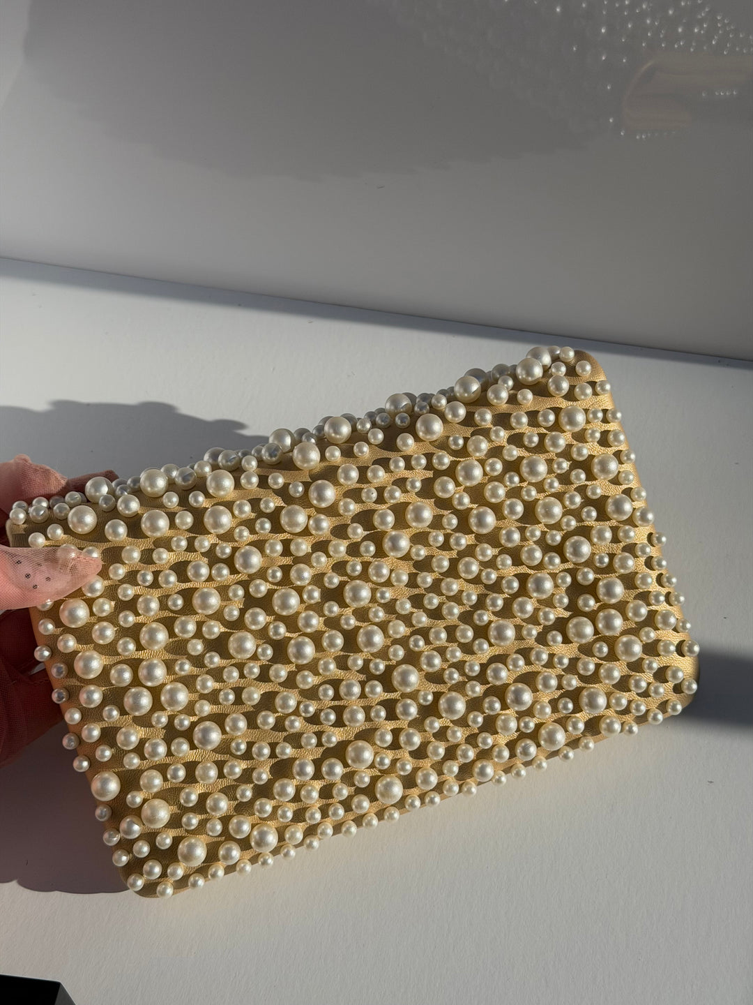 Chanel Paris Dubai Gold Metallic Pearly WOC