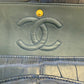 Chanel Navy Blue Matte Alligator Medium Classic Flap Bag
