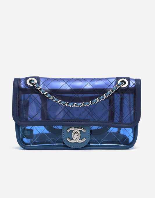 Chanel Coco Splash Blue Mini PVC Flap Bag