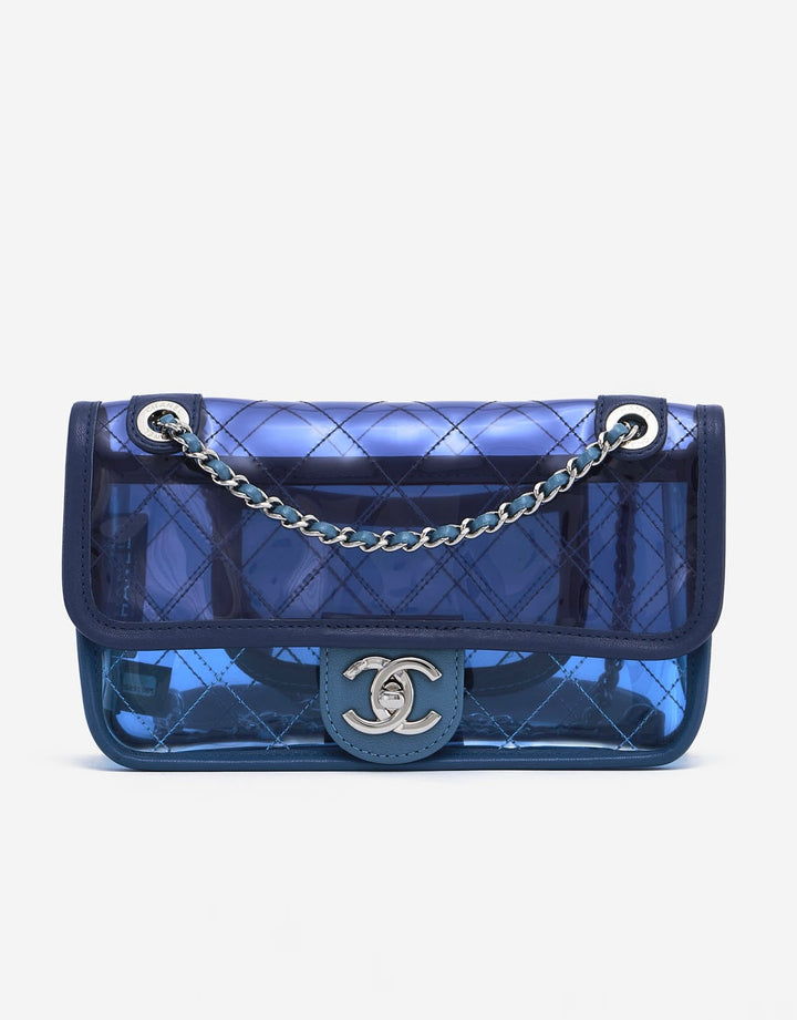 Chanel Coco Splash Blue Mini PVC Flap Bag