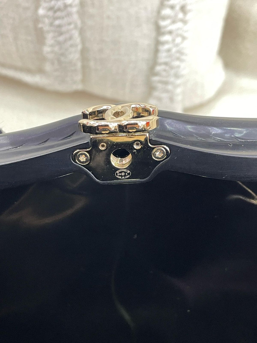 Chanel 19S Black Runway Shell Minaudiere