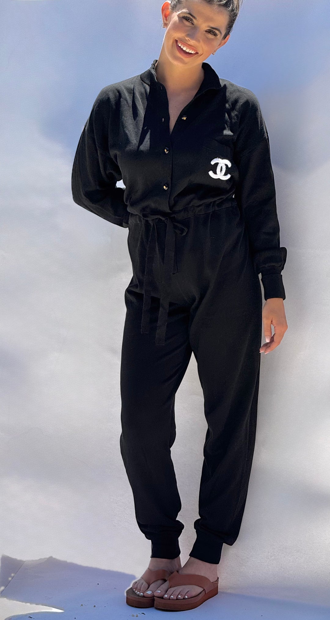 Chanel 1993 Black Vintage Jumpsuit