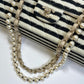 Chanel Ivory/Black Coco Medium Sailor Pearls Double Flap Bag