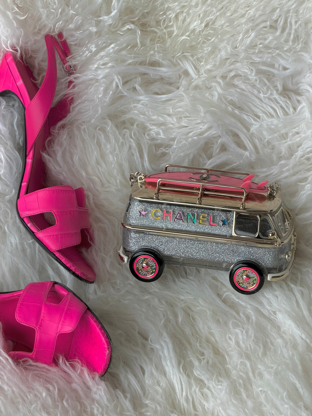 Chanel Hollywood Caravan Minaudière Multicolor Light Gold Hardware 2024