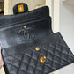 Chanel 6 Series Black Small Vintage Caviar Classic Flap Bag