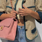 Chanel 1991 Pink Vintage Lambskin Maxi Flap Bag