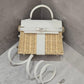 Hermes New White Mini Kelly Picnic