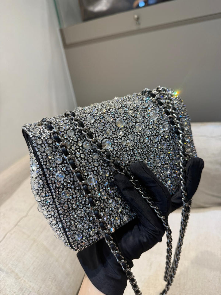 Chanel 2023 Crystal Embellished Mini Flap