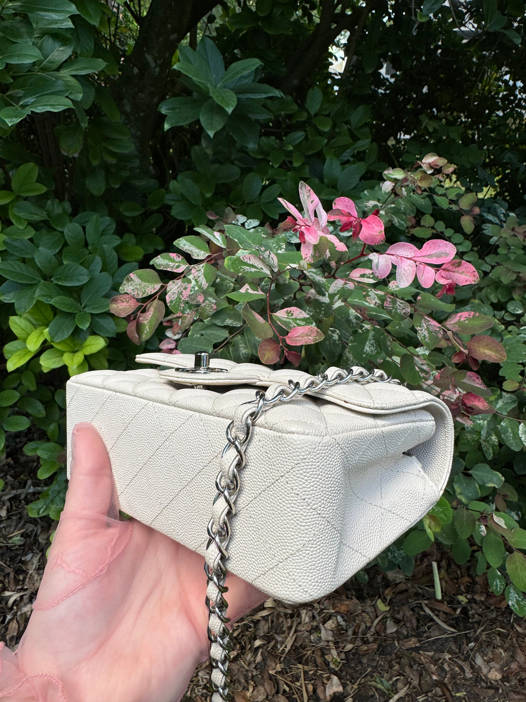 Chanel Craie Caviar Mini Flap Bag