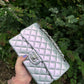 Chanel 21K Small Calfskin Pearl Iridescent Double Flap