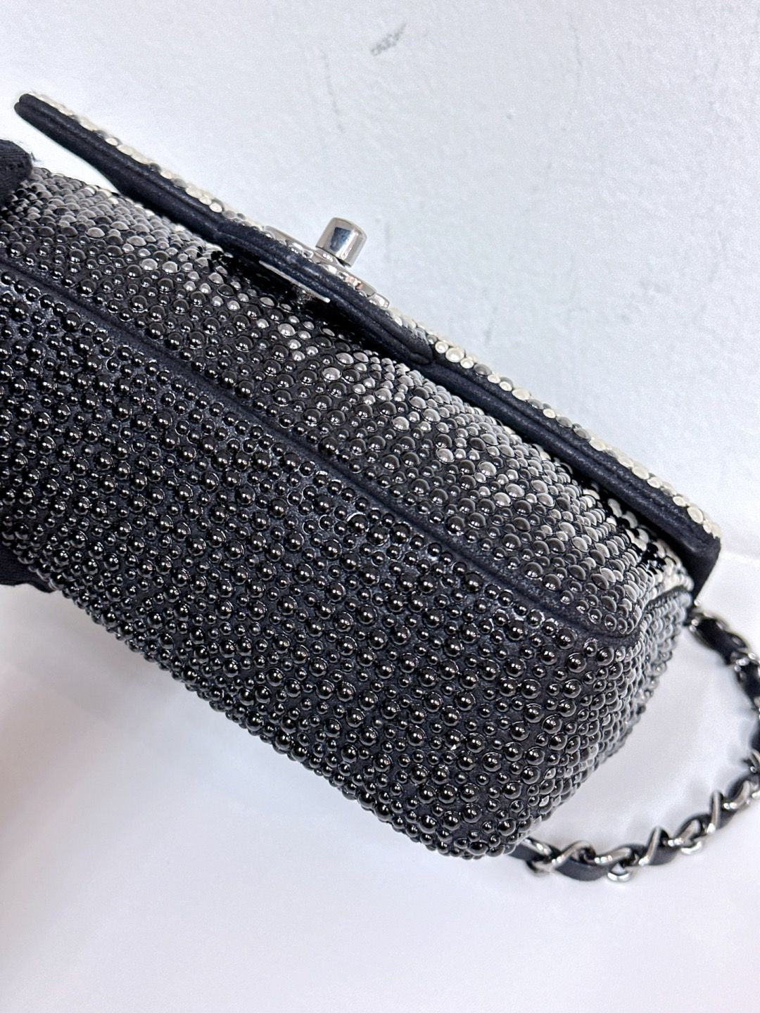 Chanel 2014 Pearl Embellished Mini Flap