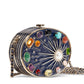 Chanel Navy Blue Horoscope Metal Gripoix Crystal Mini Minaudière Bag