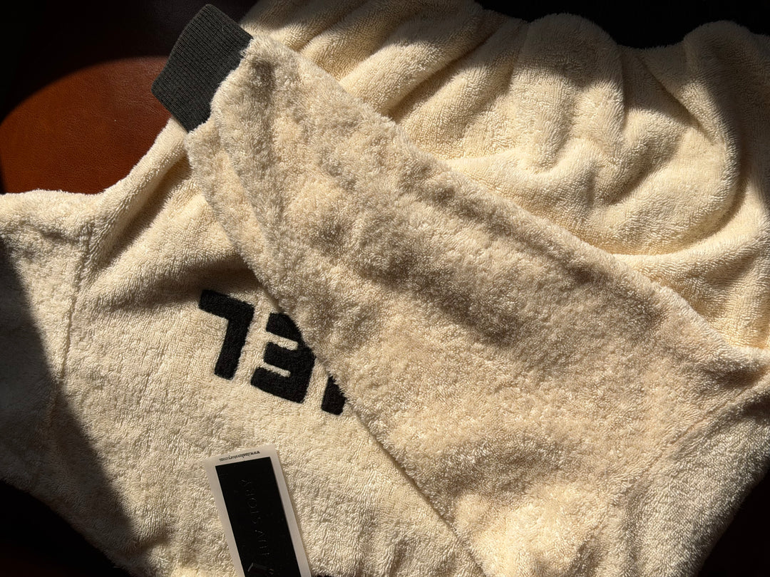 Chanel 1992 Runway Terrycloth Ivory Sweater