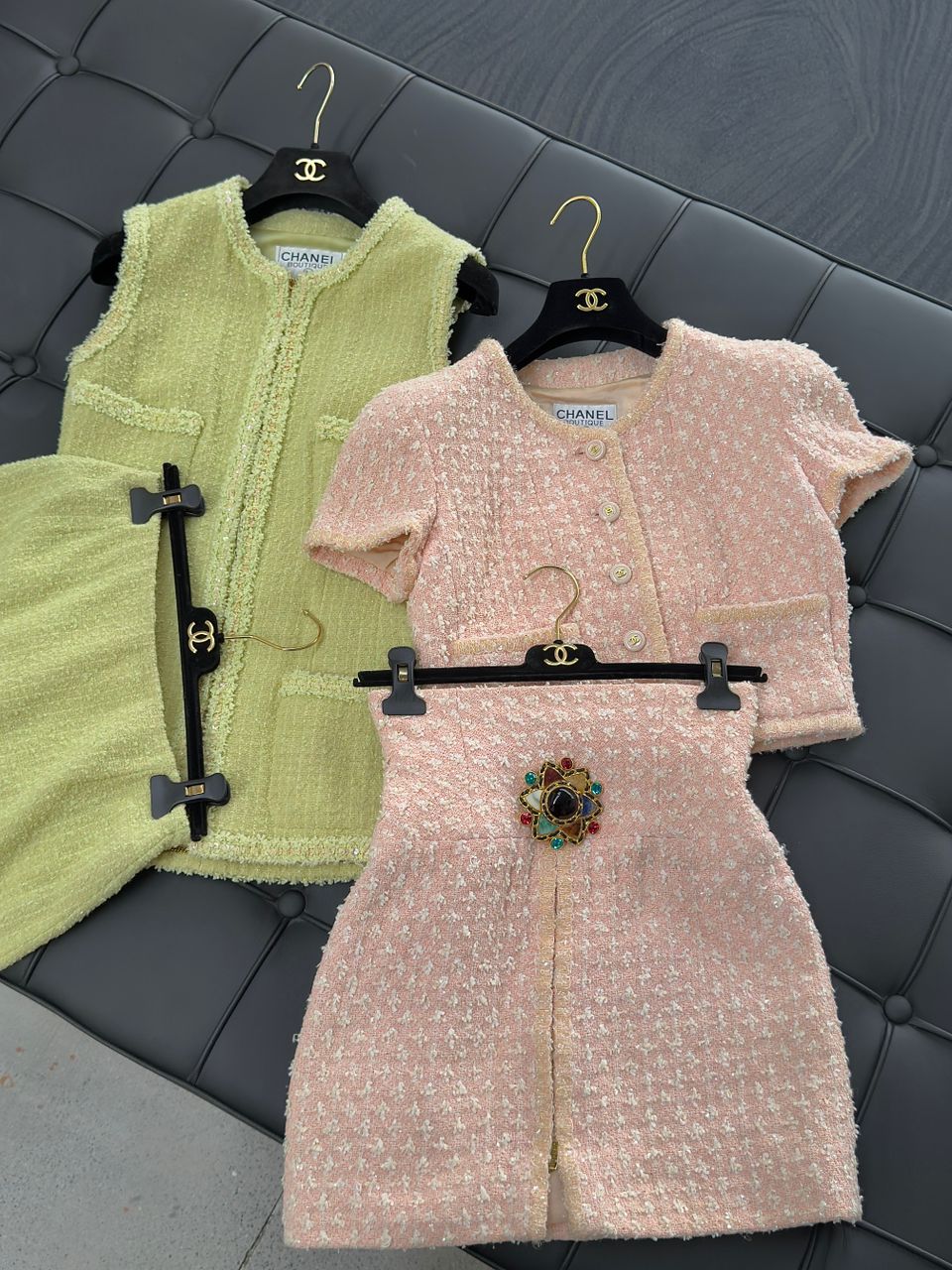 Chanel 1995 SS Pink Barbie Runway Suit Set