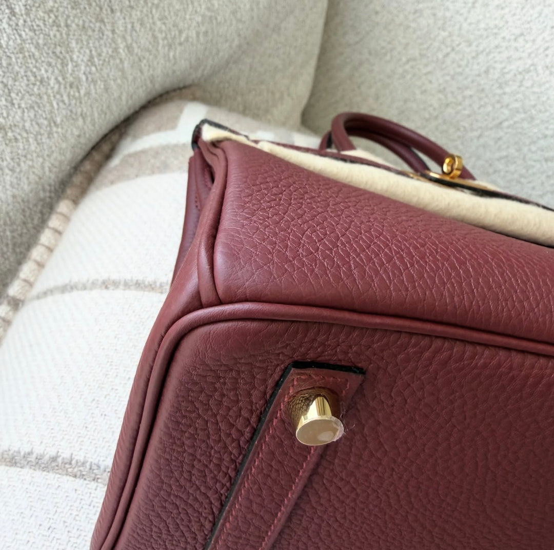 Hermès Birkin 25 Rouge H Togo Gold Hardware 2025