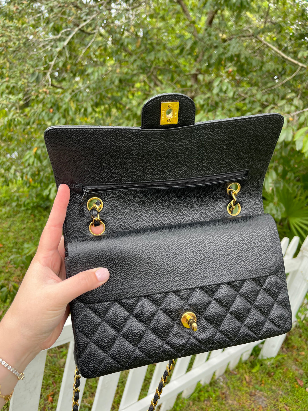 Chanel Medium Vintage Black Classic Caviar Flap Bag
