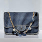 Chanel Denim Paris Dubai Jumbo Pom-Pom Flap