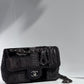 Chanel Black Patchwork Medium Single Flap Bag