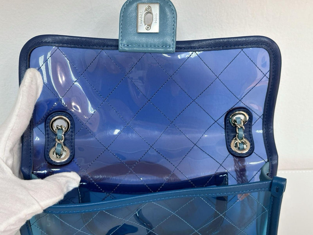 Chanel Coco Splash Blue Mini PVC Flap Bag