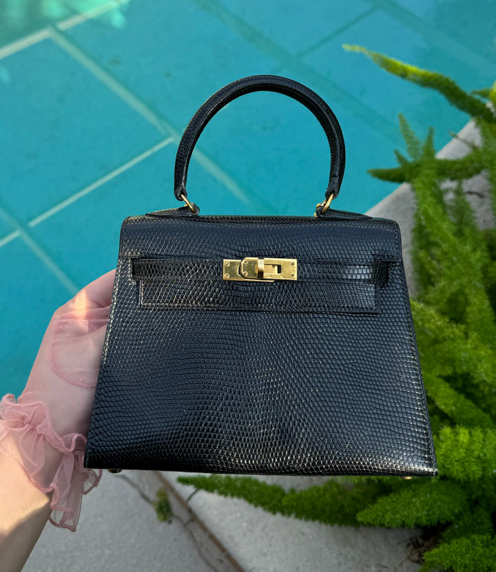 Hermes Vintage Lizard Kelly Sellier 20
