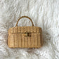 Chanel Cruise 2025/26 Braided Rattan Vanity Case